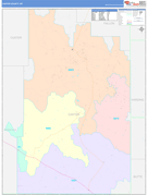 Carter County, MT Digital Map Color Cast Style