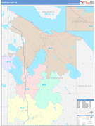 Cheboygan County, MI Digital Map Color Cast Style