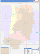 Cherokee County, IA Digital Map Color Cast Style