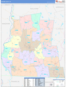 Cheshire County, NH Digital Map Color Cast Style