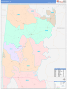 Choctaw County, AL Digital Map Color Cast Style