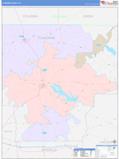 Claiborne Parish (County), LA Digital Map Color Cast Style