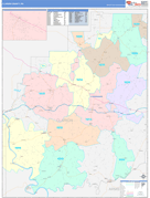 Clarion County, PA Digital Map Color Cast Style