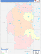 Clark County, SD Digital Map Color Cast Style