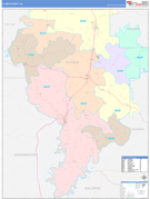 Clarke County, AL Digital Map Color Cast Style
