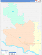 Clay County, SD Digital Map Color Cast Style
