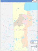 Clearwater County, MN Digital Map Color Cast Style