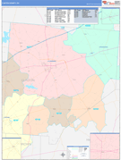 Clinton County, OH Digital Map Color Cast Style