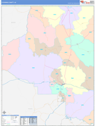 Coconino County, AZ Digital Map Color Cast Style