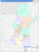 Coos County, NH Digital Map Color Cast Style