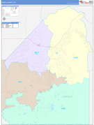 Costilla County, CO Digital Map Color Cast Style