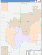 Cotton County, OK Digital Map Color Cast Style