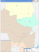 Craig County, OK Digital Map Color Cast Style