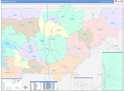 Crawford County, PA Digital Map Color Cast Style