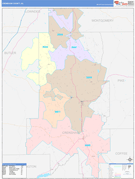 Crenshaw County, AL Digital Map Color Cast Style