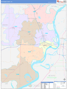 Crittenden County, AR Digital Map Color Cast Style