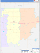 Crosby County, TX Digital Map Color Cast Style