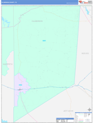 Culberson County, TX Digital Map Color Cast Style