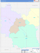 Cuming County, NE Digital Map Color Cast Style