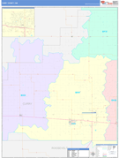 Curry County, NM Digital Map Color Cast Style