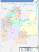 Dakota County, MN Digital Map Color Cast Style