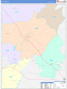 Dale County, AL Digital Map Color Cast Style