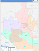 Dallas County, AL Digital Map Color Cast Style
