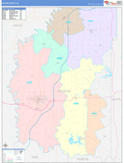 Daviess County, IN Digital Map Color Cast Style