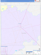 Dawson County, TX Digital Map Color Cast Style