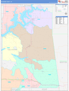 Delaware County, OK Digital Map Color Cast Style