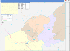 Delta County, CO Digital Map Color Cast Style