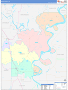 Desha County, AR Digital Map Color Cast Style
