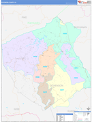 Dickenson County, VA Digital Map Color Cast Style