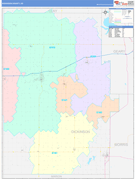 Dickinson County, KS Digital Map Color Cast Style