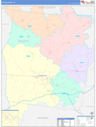 Dickson County, TN Digital Map Color Cast Style