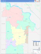 Dixon County, NE Digital Map Color Cast Style