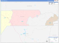 Dolores County, CO Digital Map Color Cast Style