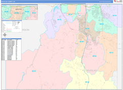 Douglas County, CO Digital Map Color Cast Style