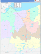 Douglas County, WI Digital Map Color Cast Style