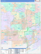 DuPage County, IL Digital Map Color Cast Style