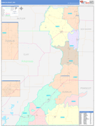 Dunklin County, MO Digital Map Color Cast Style