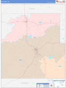 Eddy County, NM Digital Map Color Cast Style