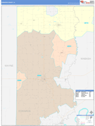 Edwards County, IL Digital Map Color Cast Style