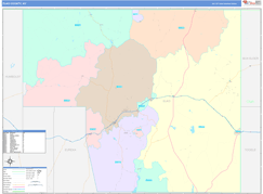 Elko County, NV Digital Map Color Cast Style