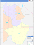Ellis County, OK Digital Map Color Cast Style
