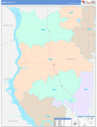 Emmons County, ND Digital Map Color Cast Style