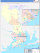 Escambia County, FL Digital Map Color Cast Style