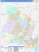 Essex County, NJ Digital Map Color Cast Style