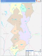 Essex County, VT Digital Map Color Cast Style