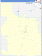 Fayette County, IN Digital Map Color Cast Style